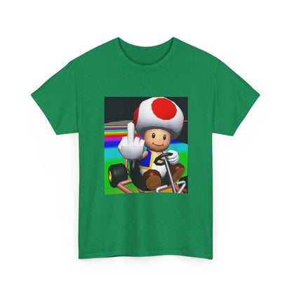 Toad Flipping The Bird On Rainbow Road Tee