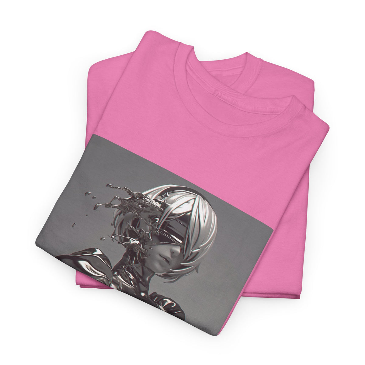 Liquid Chrome Abstract Tee