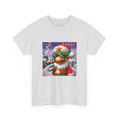 Cool Mario Santa Smoking Cigar Tee