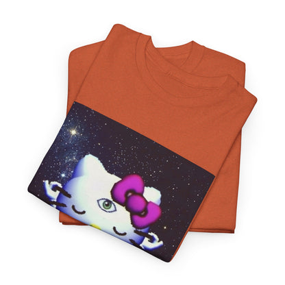 Third Eye Kitty Meditating In Space Tee