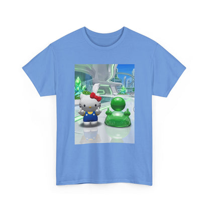 Hello Kitty And Green Blob Flipping The Bird