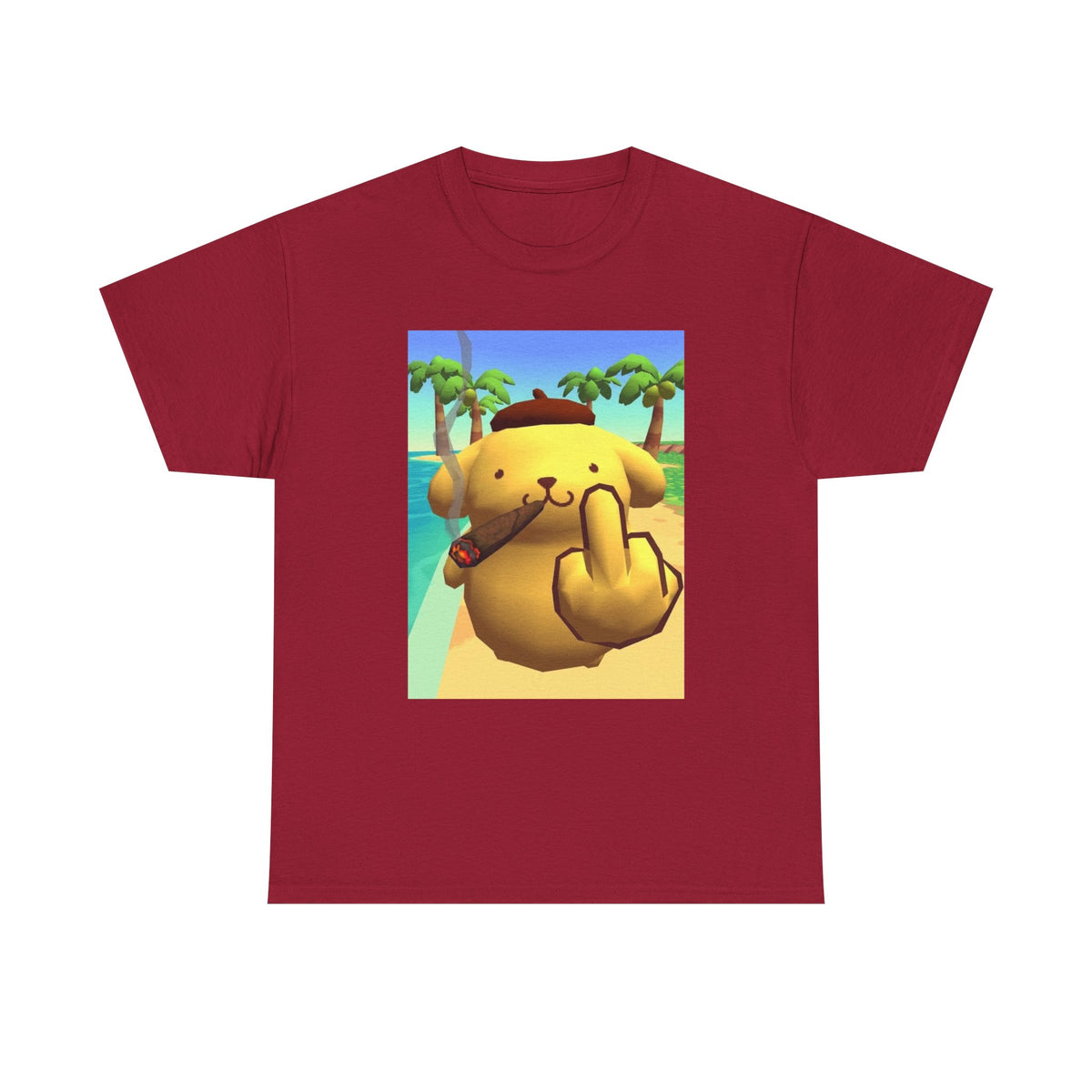 Pompompurin Smoking And Flipping The Bird