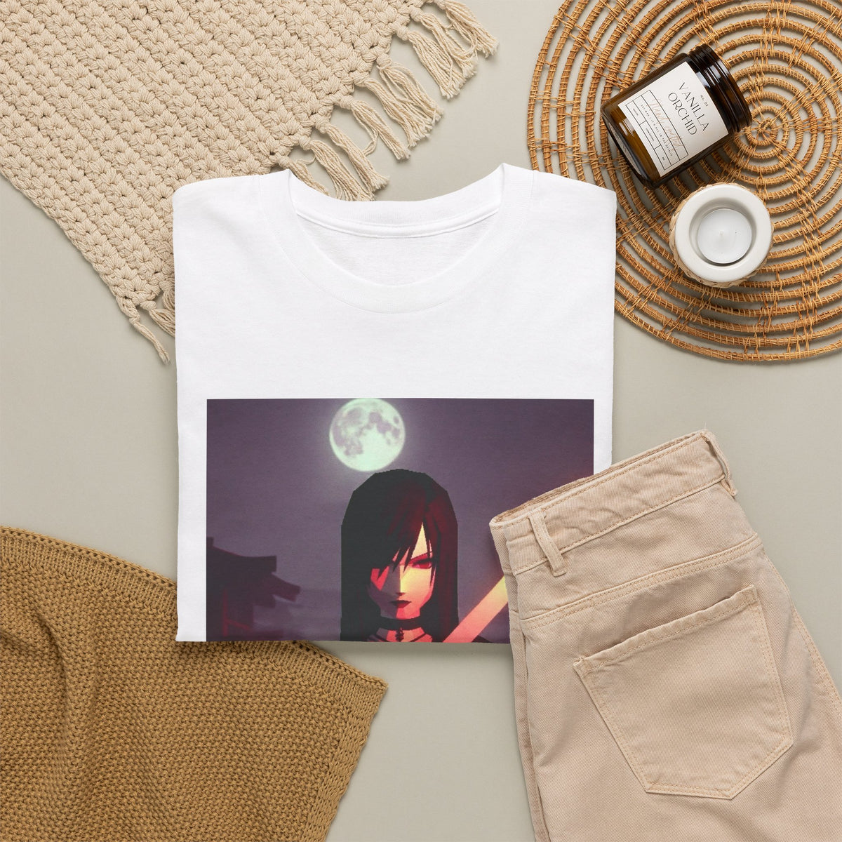 Samurai Warrior With Glowing Katana Tee