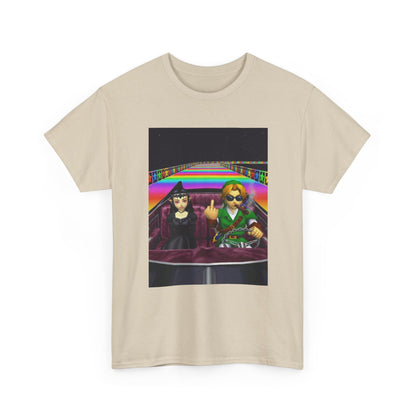 Link And Malon Driving Rainbow Road Tee