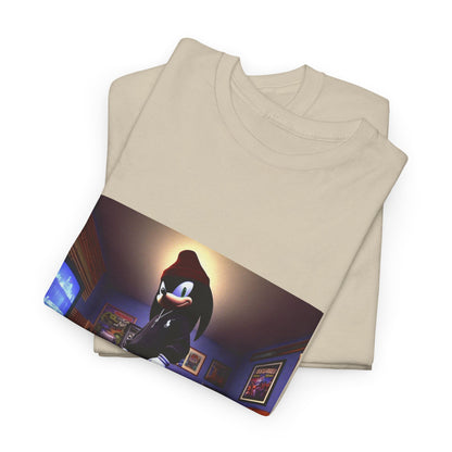 Edgy Hedgehog In Streetwear Drip Tee