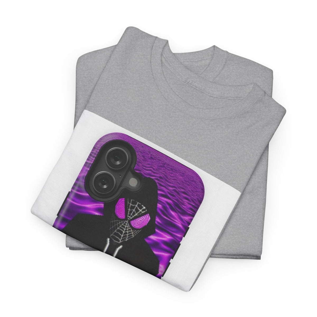 Pixelated Web-Slinger Holding Purple Drink Tee