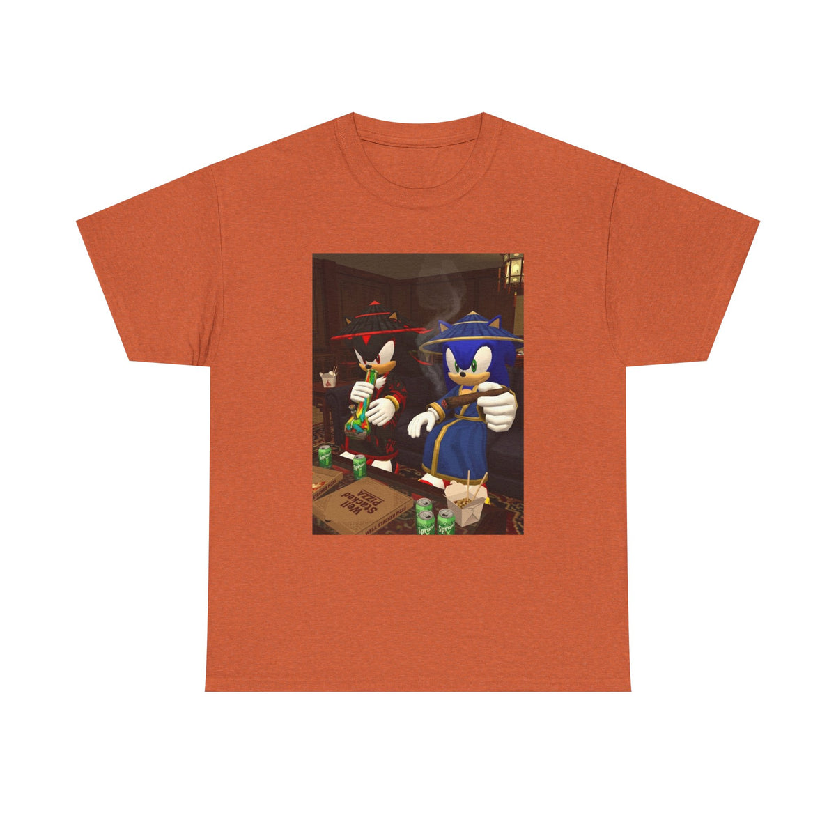Shadow and Sonic Smoking Chill Tee
