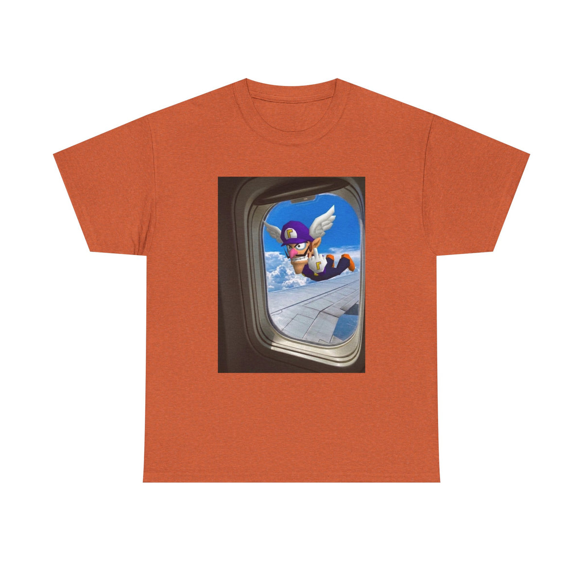 Waluigi Flipping The Bird Mid-Flight