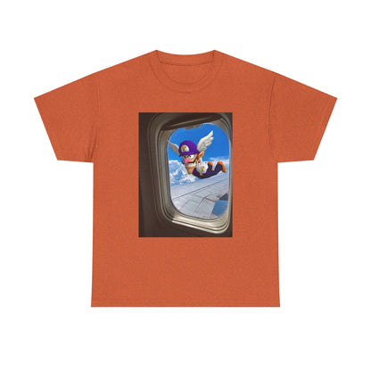 Waluigi Flipping The Bird Mid-Flight