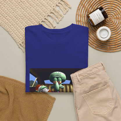 Squidward Pouring Lean In Car Tee