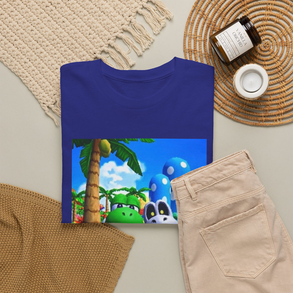 Yoshi And Dry Bones Flipping The Bird Tee (Design 6)