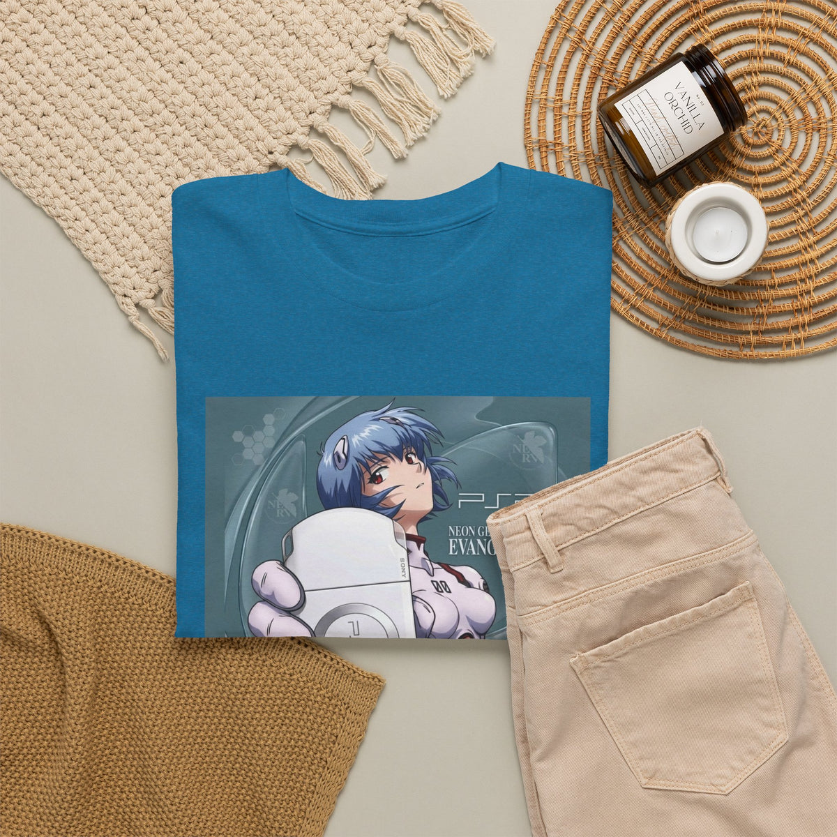 Rei Ayanami Holds PSP Console Tee