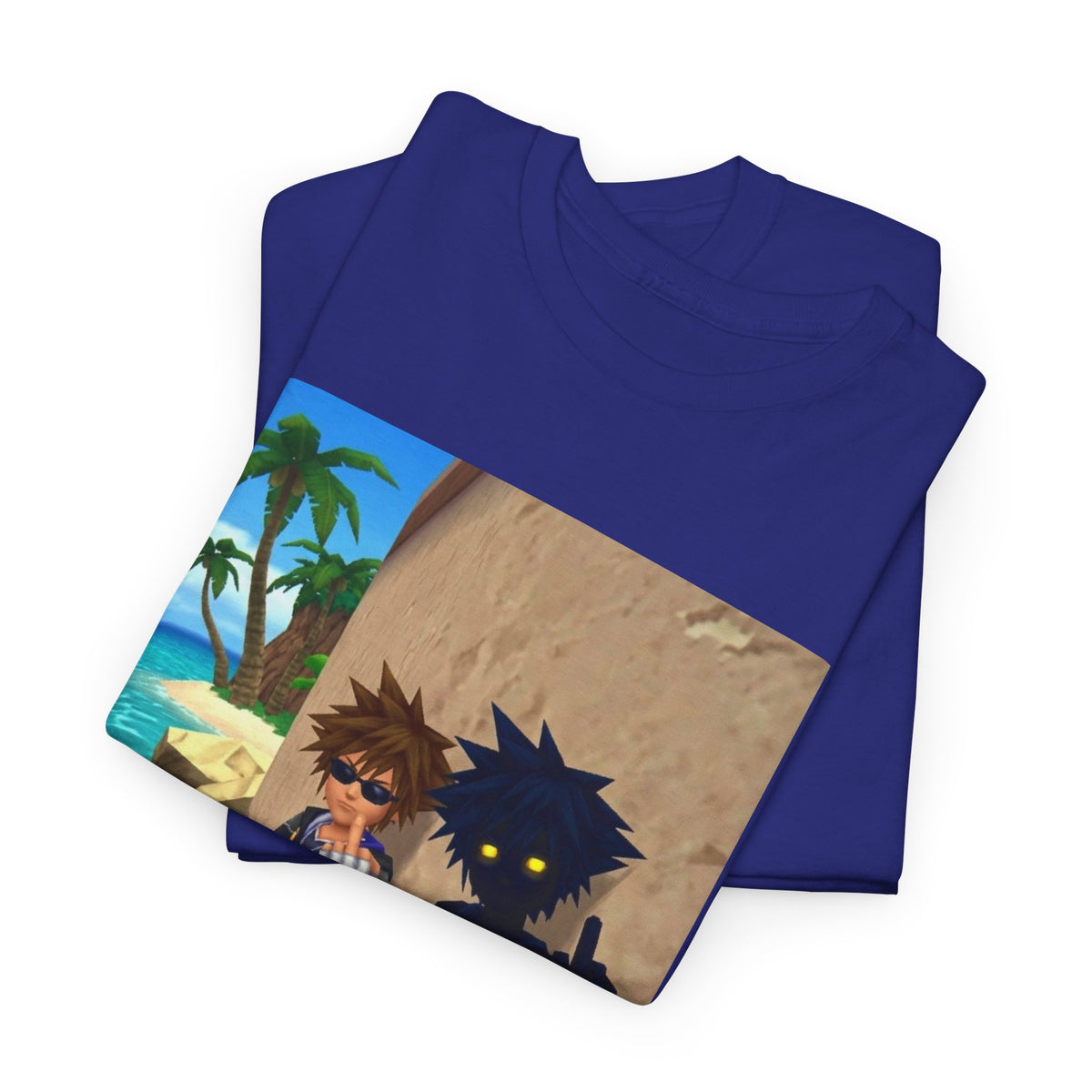 Sora And Shadow Flipping Off On Beach