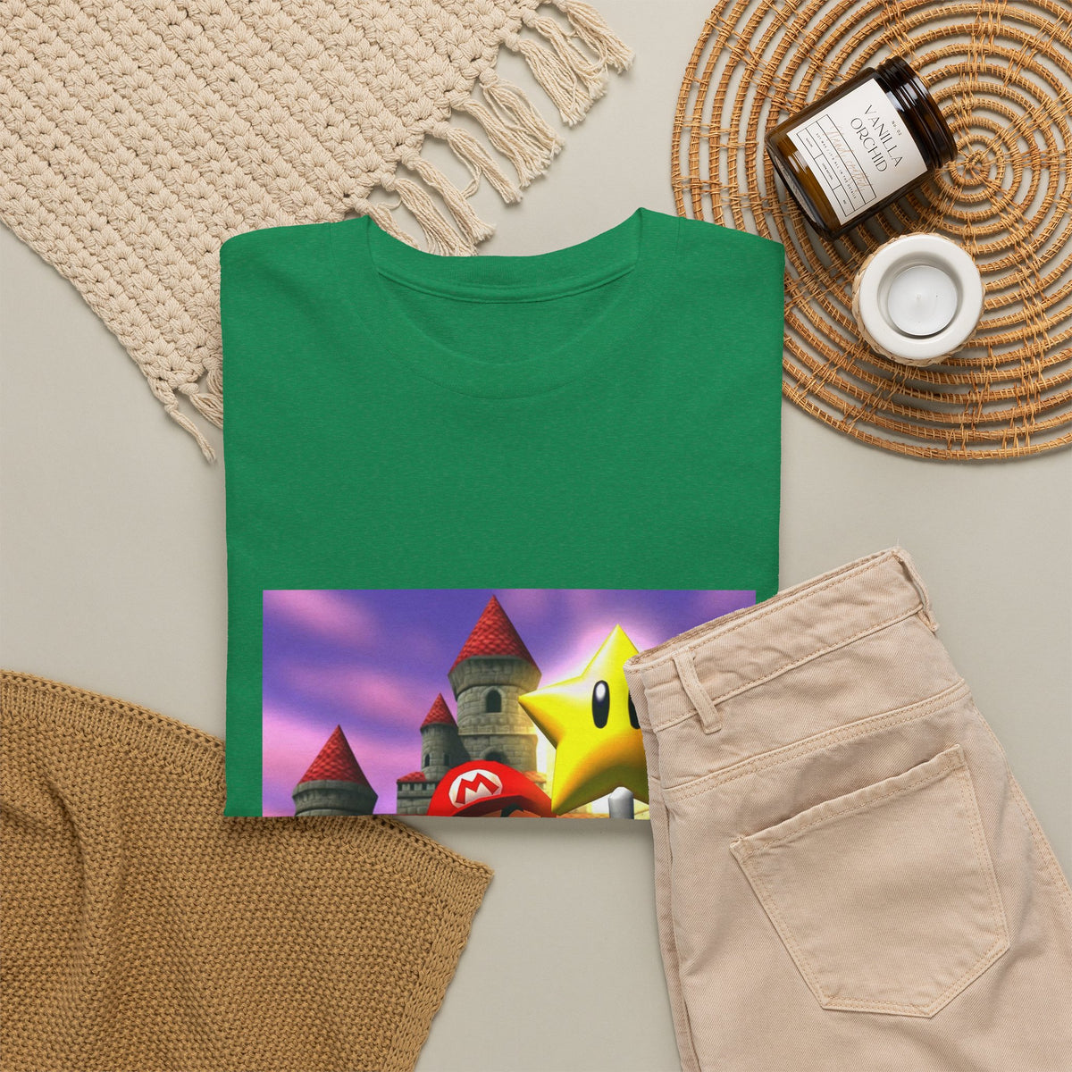 Mario Flips Off The Star Tee