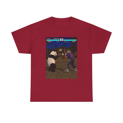 Panda And King Smoking Cigars Street Fight Tee