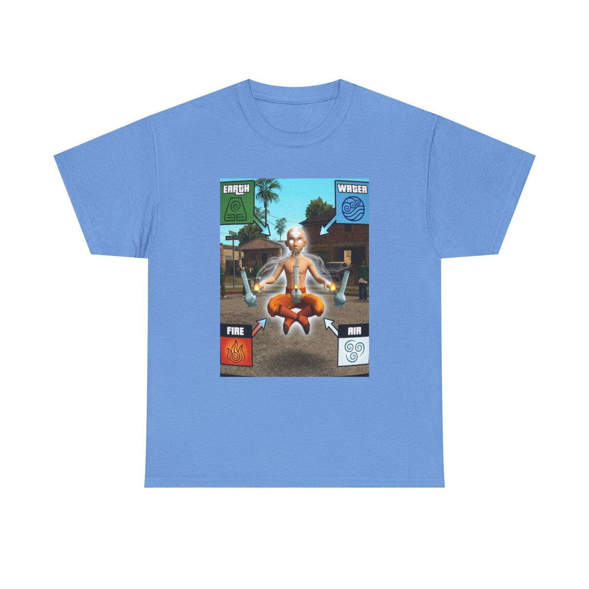 Avatar Aang Element Bending With Bongs Tee