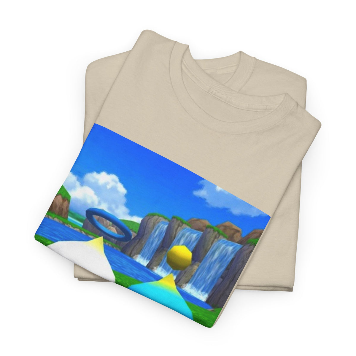 Chao Flipping Off On Green Hills Tee