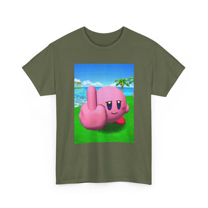 Kirby Giving The Finger Island Scene Tee