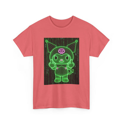 Wireframe Kuromi Flipping Off Tee