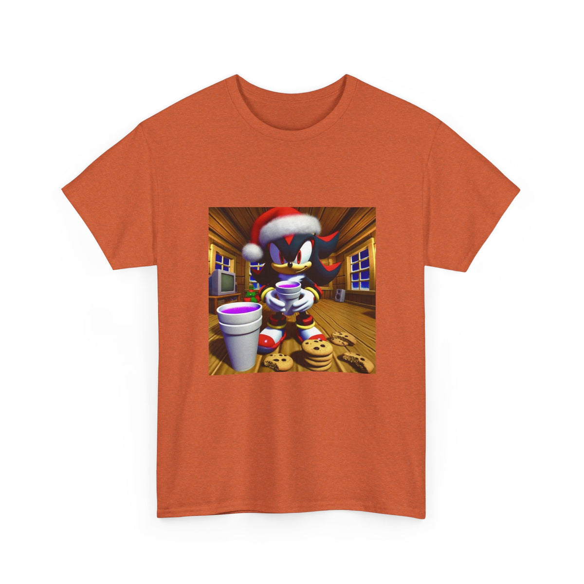 Shadow The Hedgehog With Holiday Purple Drink
