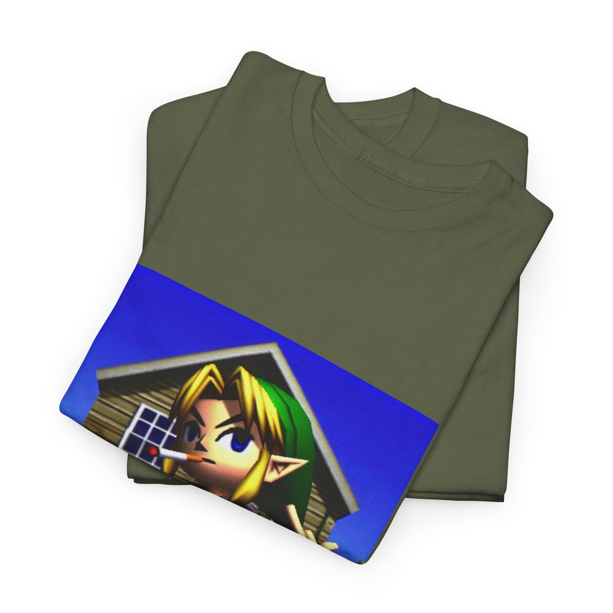 Edgy Hero Smoking And Flipping The Bird Tee