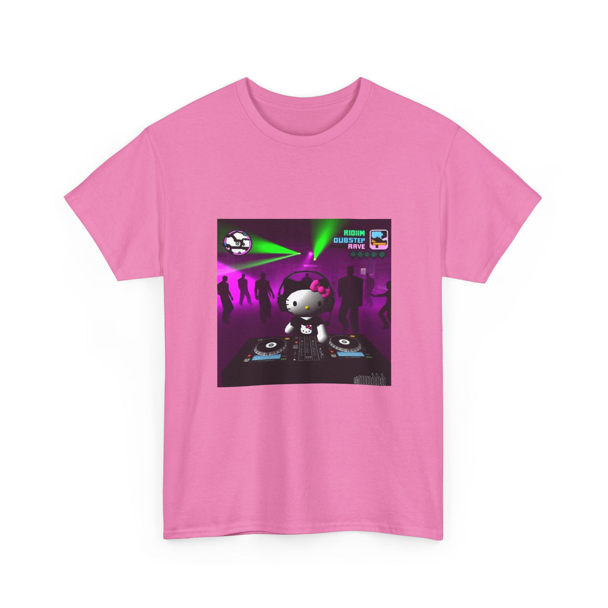 Hello Kitty DJing Dubstep Rave Tee