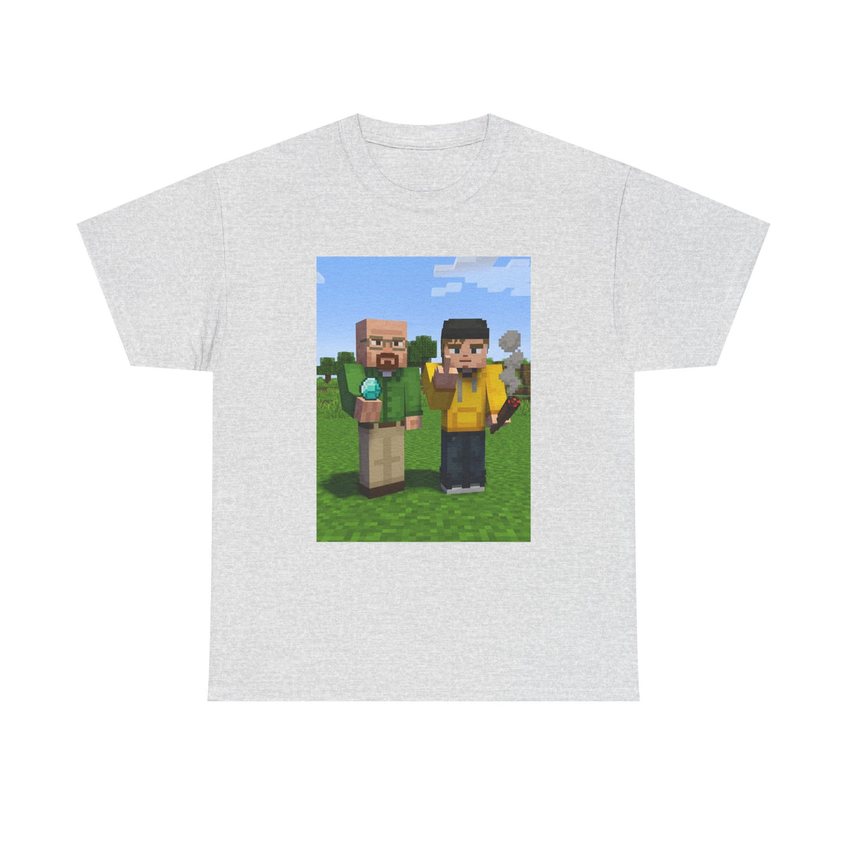 Pixelated Chemists With Blue Crystal And Joint