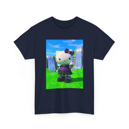 Goth Kitty Flipping Off In Wonderland