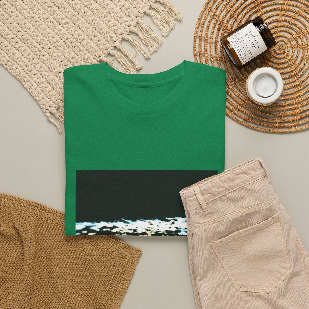 Hidden Green Pulse Graphic Tee