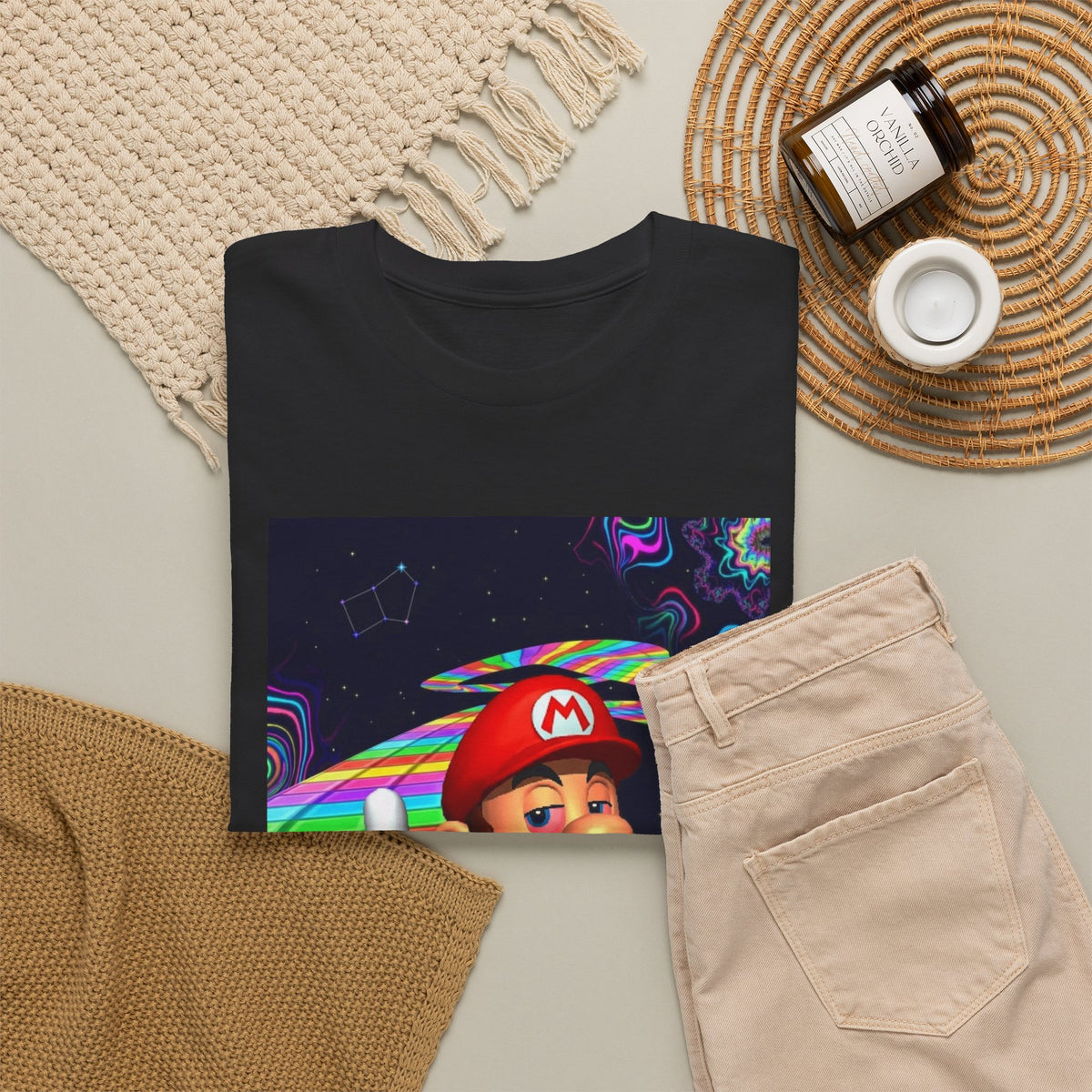 Stoned Plumber Flipping Off On Rainbow Road