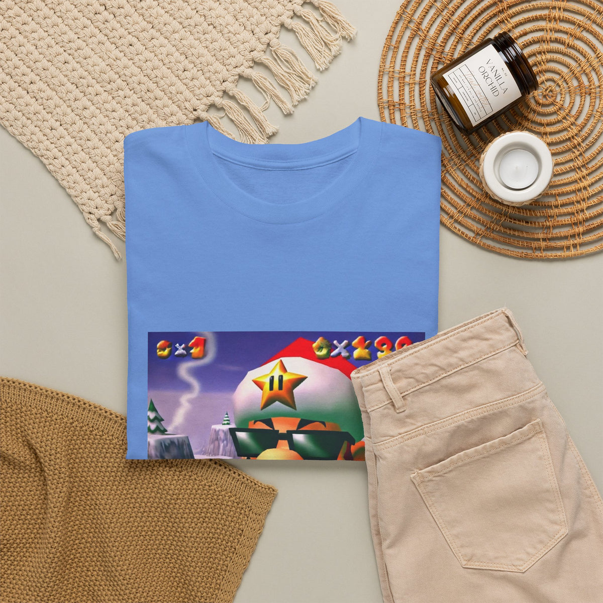 Cool Mario Santa Smoking Cigar Tee
