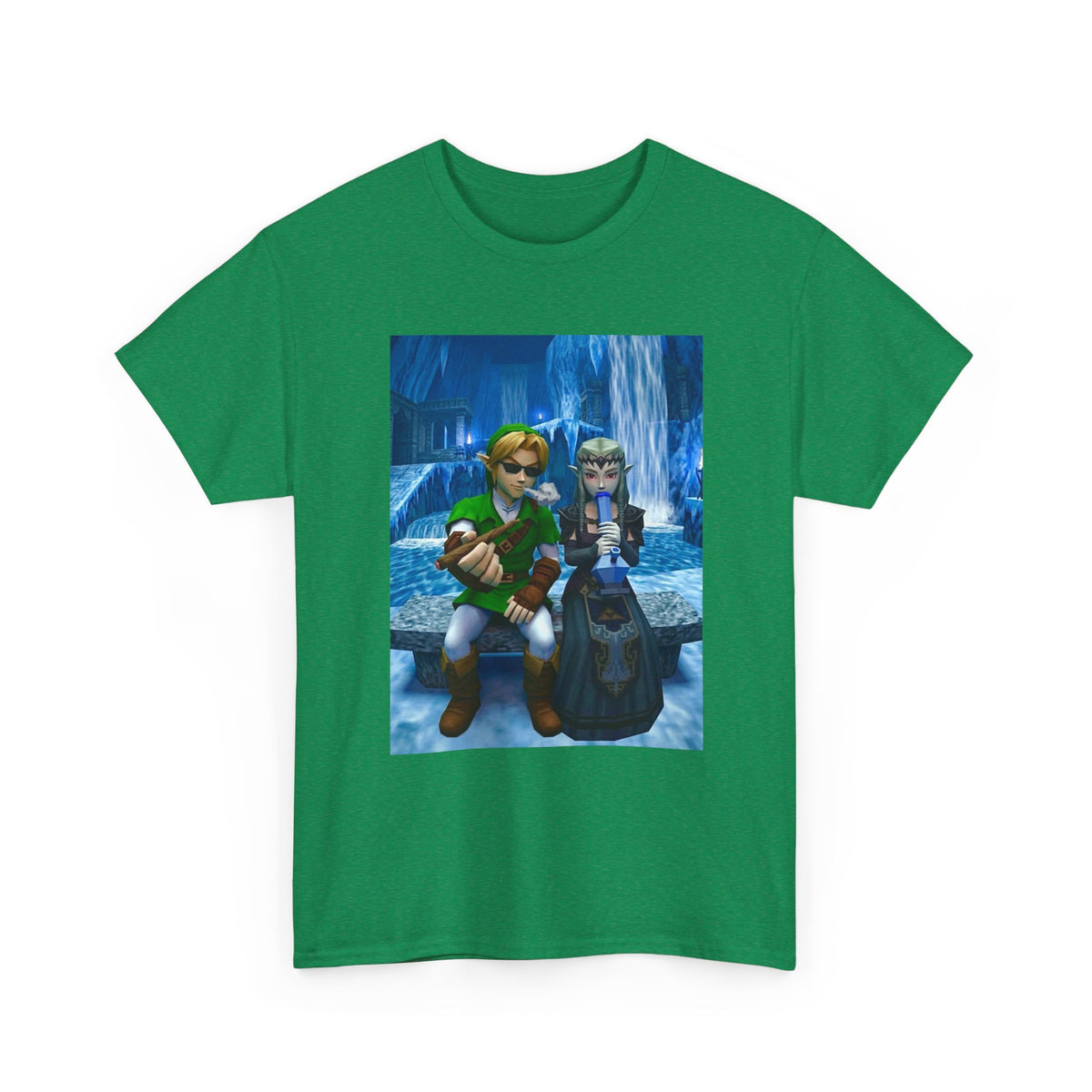 Stoner Link and Zelda Chillin' in Zora's Domain