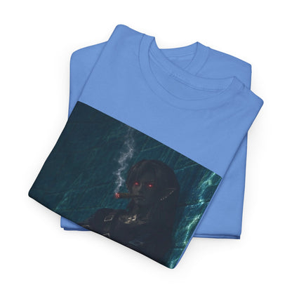 Dark Link Smoking A Lit Cigar Tee