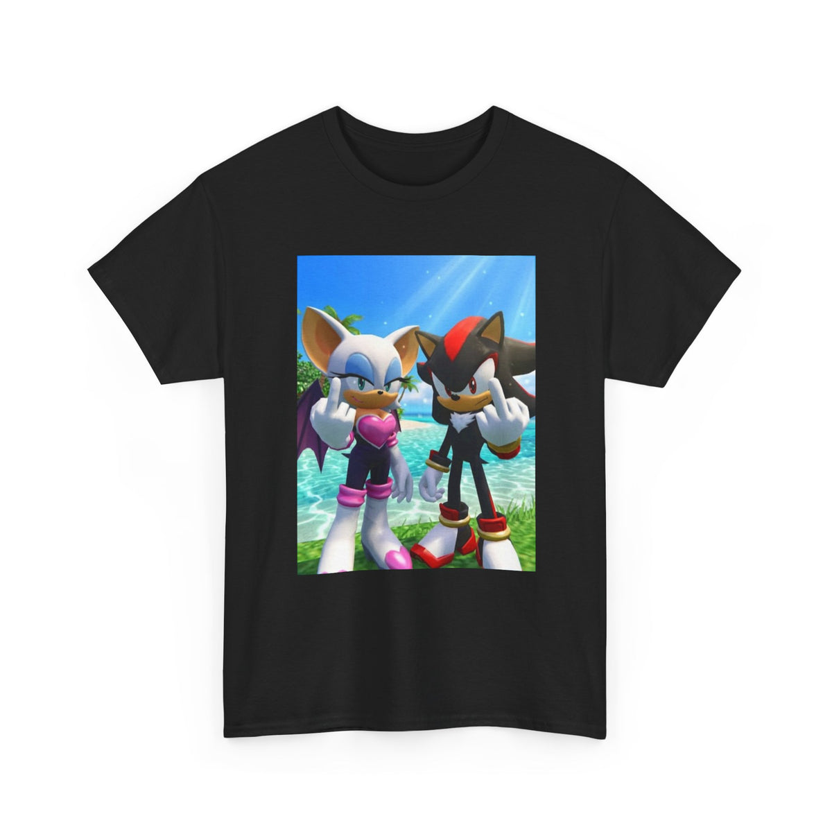 Rouge And Shadow Flipping The Bird Tee (Design 3)