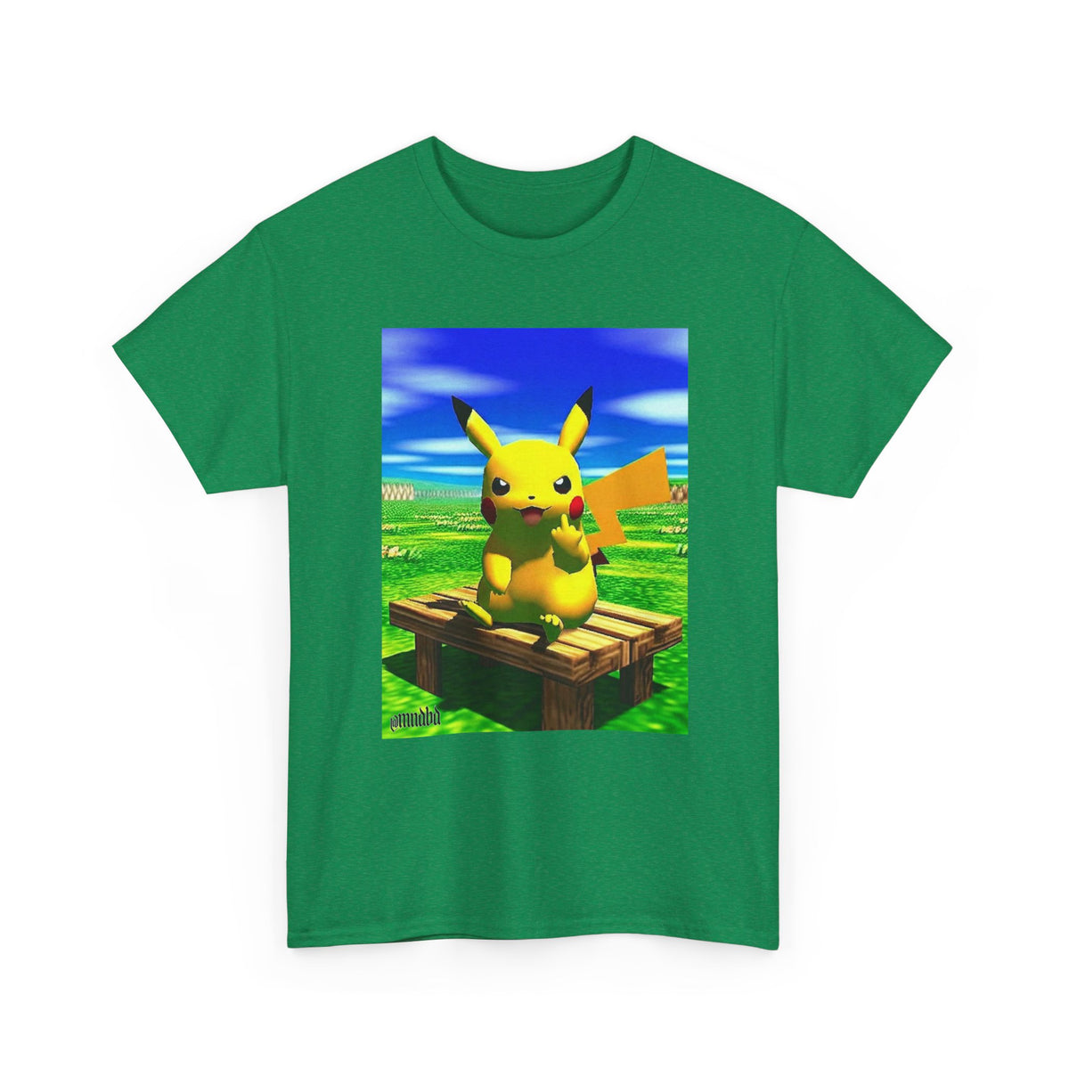 Pikachu Giving The Finger On A Bench