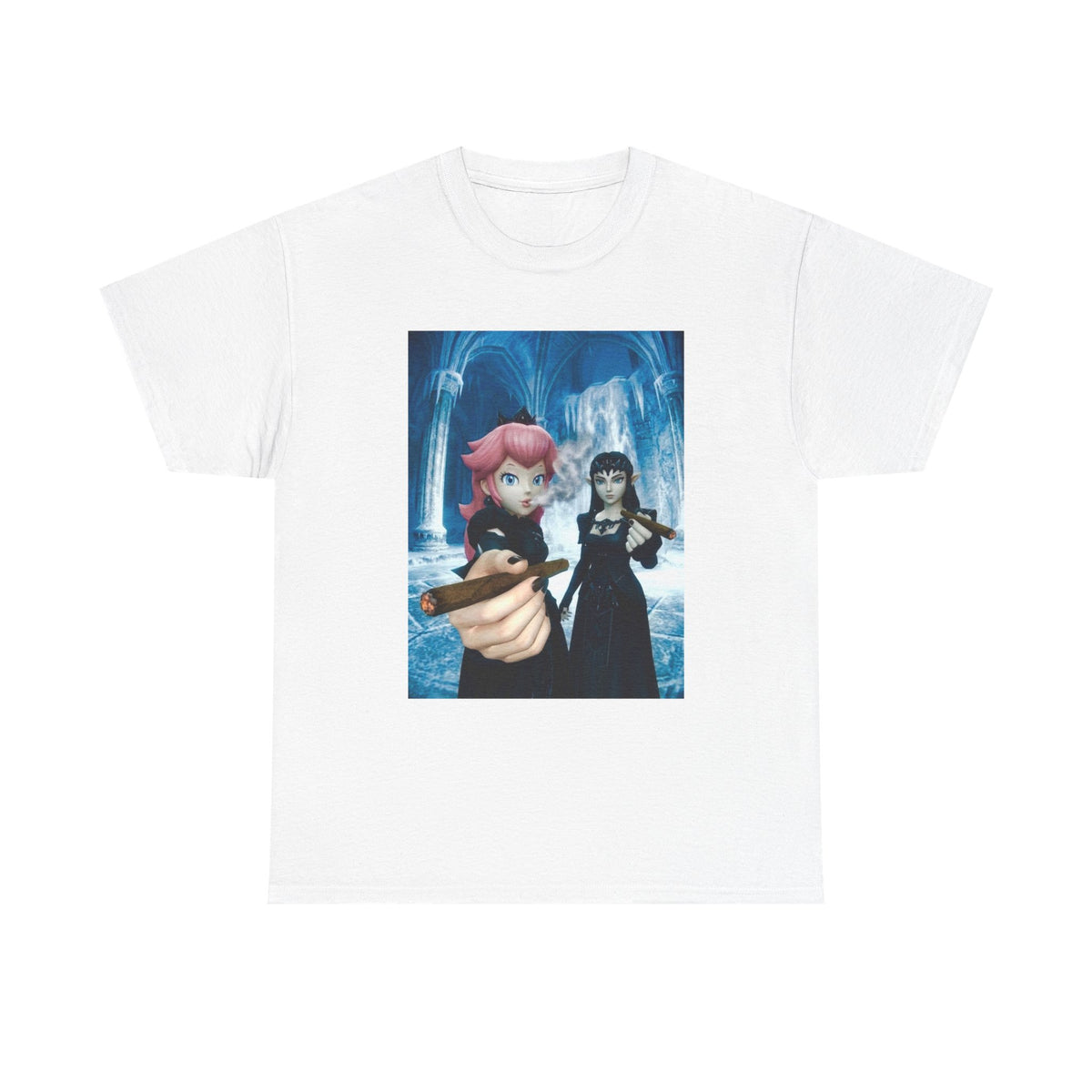 Gothic Princesses Puffing Cigars Tee
