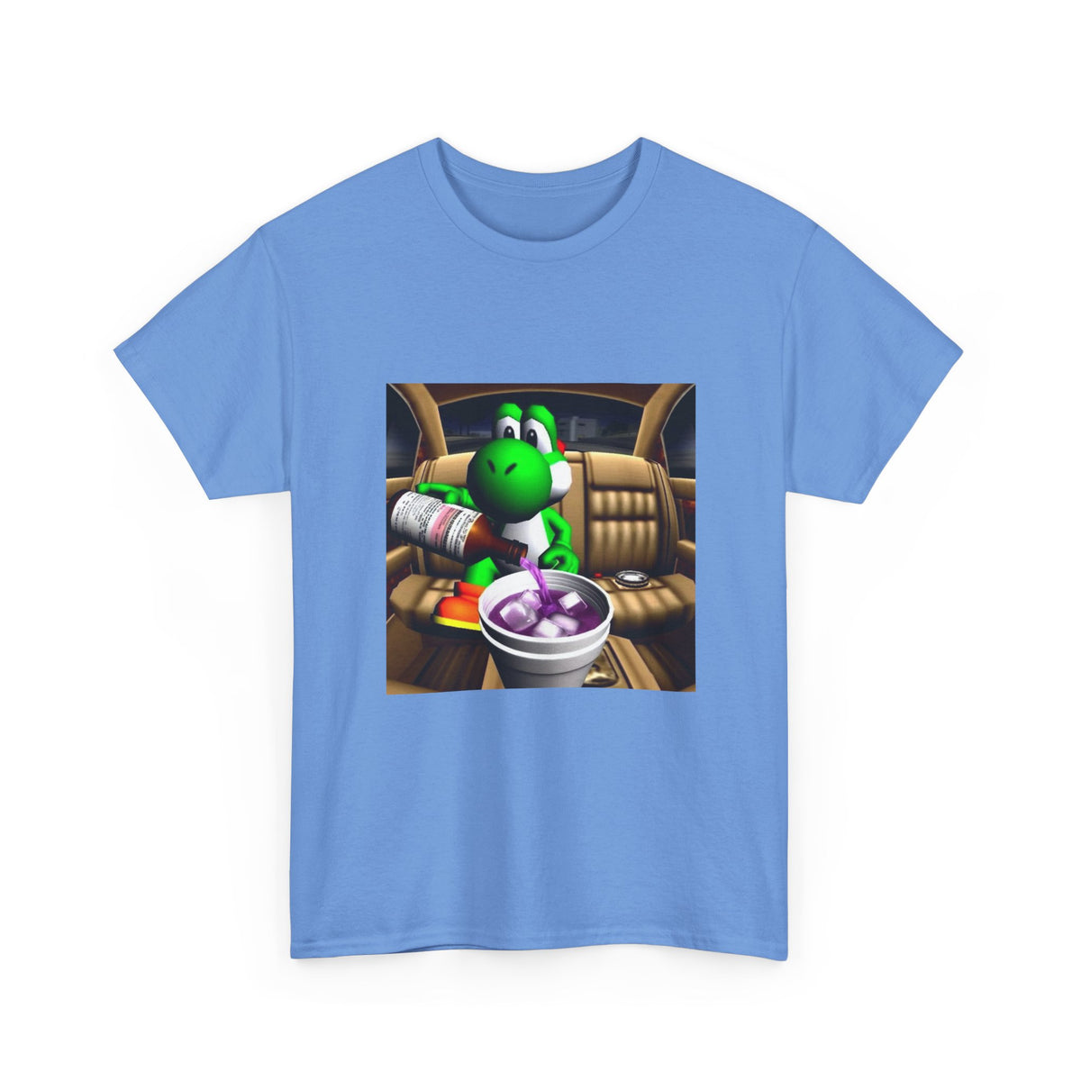 Yoshi Pouring Lean In Car Tee