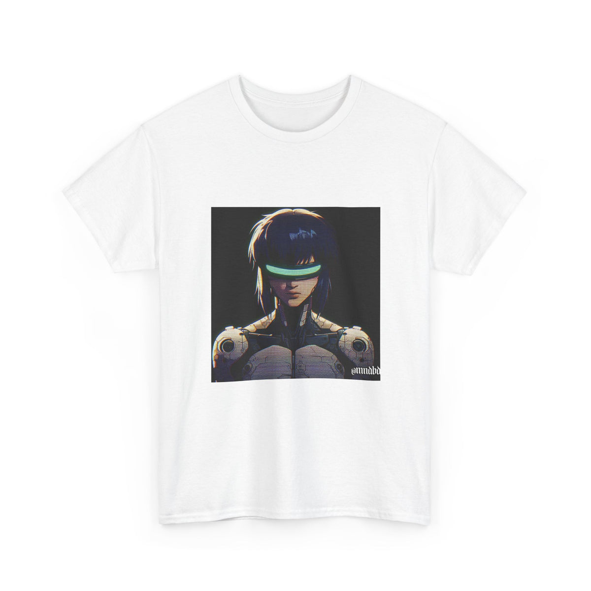 Cybernetic Major Motoko Kusanagi Glitch Art Tee