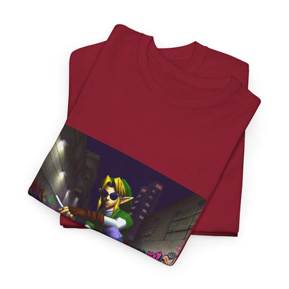 Link Skater Smoking In Alley Tee