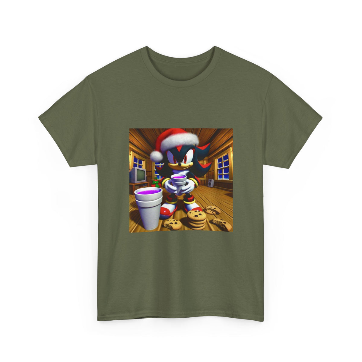 Shadow The Hedgehog With Holiday Purple Drink
