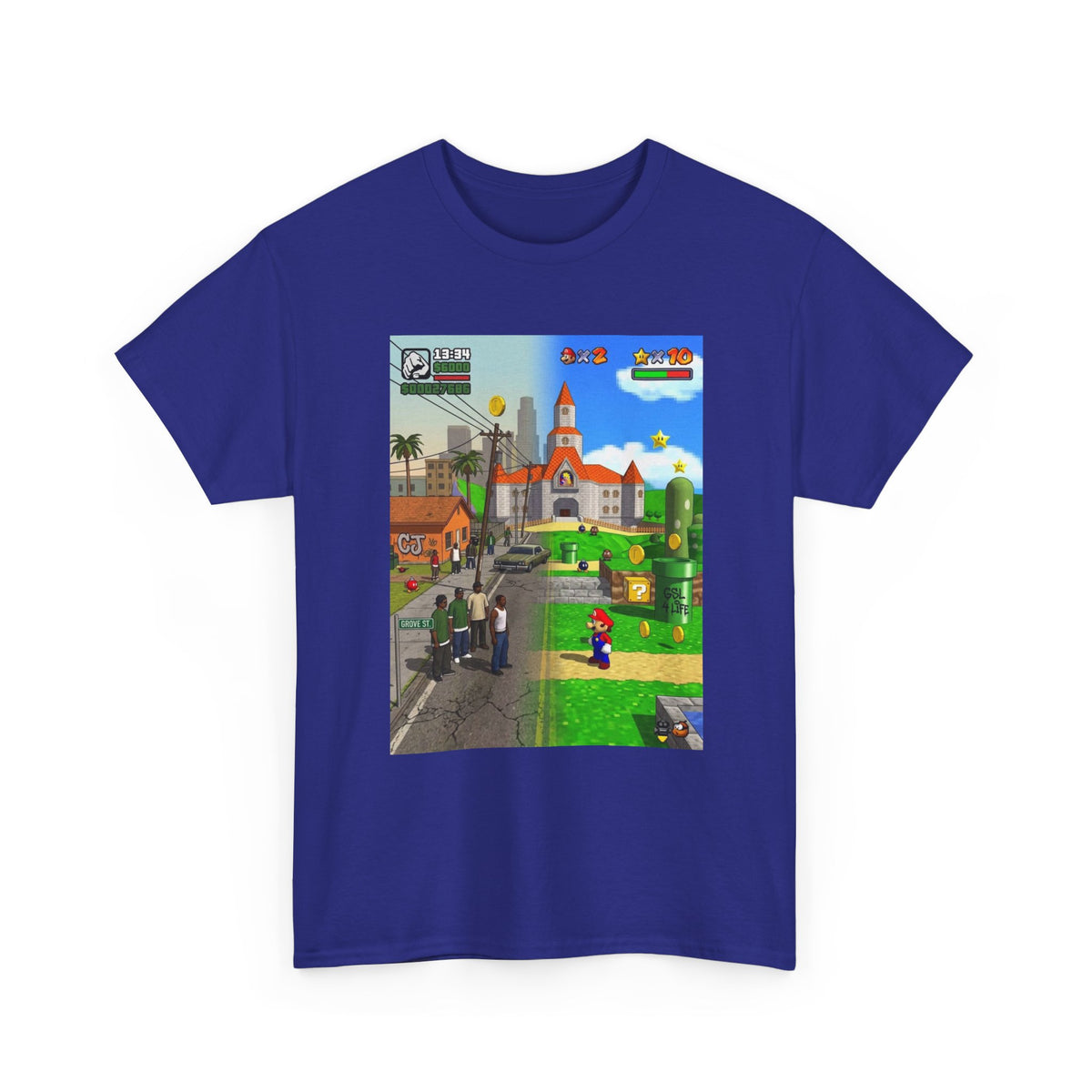 GTA San Andreas Meets Mario Mashup Tee
