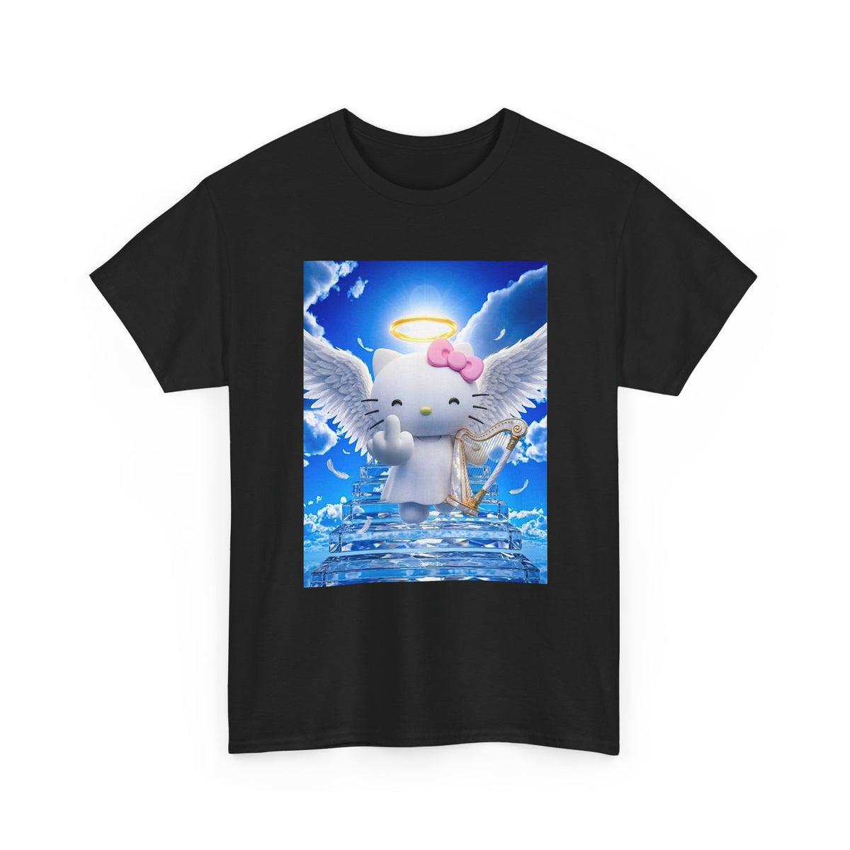 Heavenly Kitty Gives A Flip Off