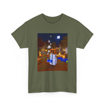 Pumpkin Snow Golem Hitting The Bong Tee