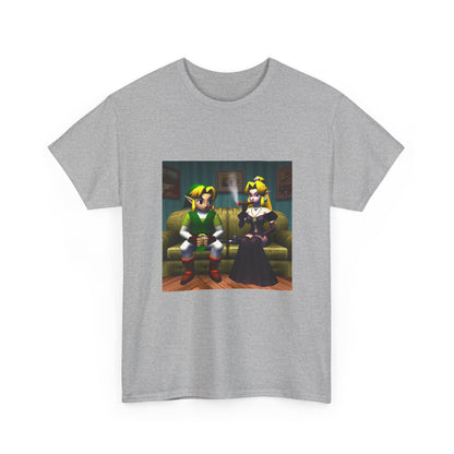 Link and Goth Peach Chillin' and Smoking Tee