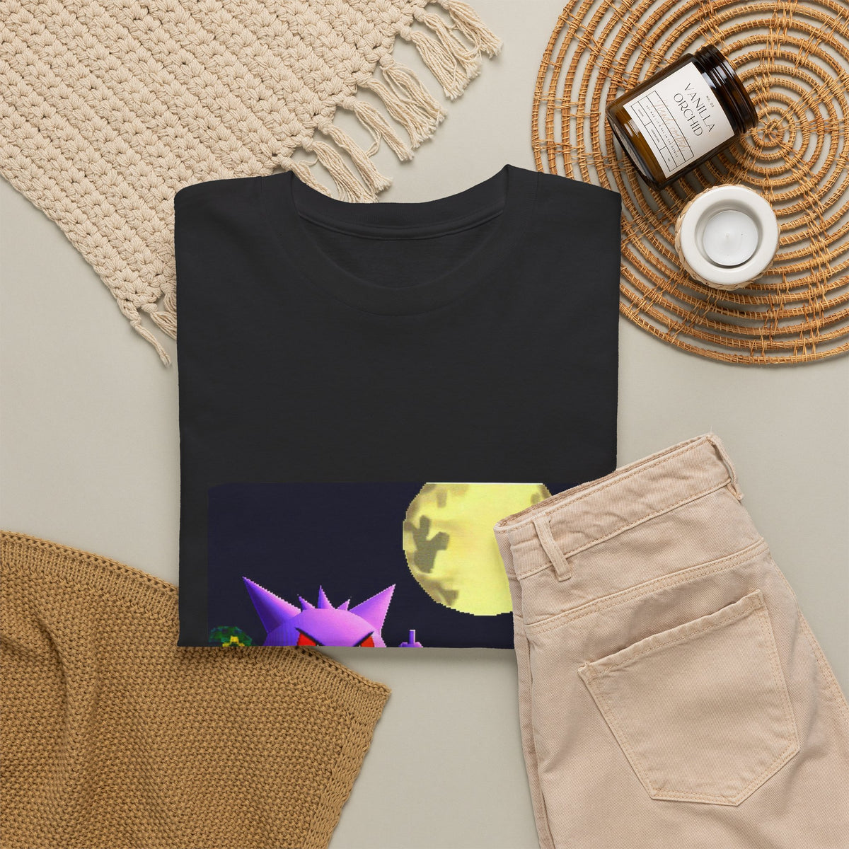 Gengar Flipping Off Villager At Night