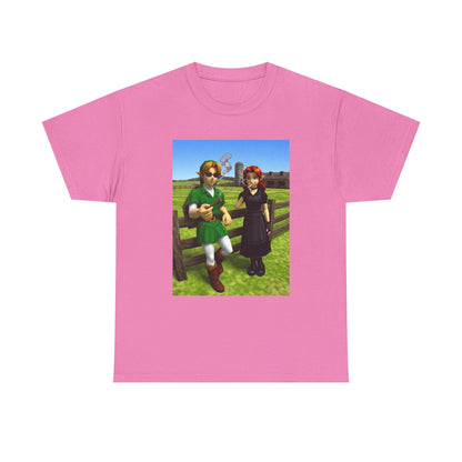 Link And Malon Smoking On The Farm Tee