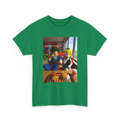 Spike and Peach Smoking Fast Food Tee