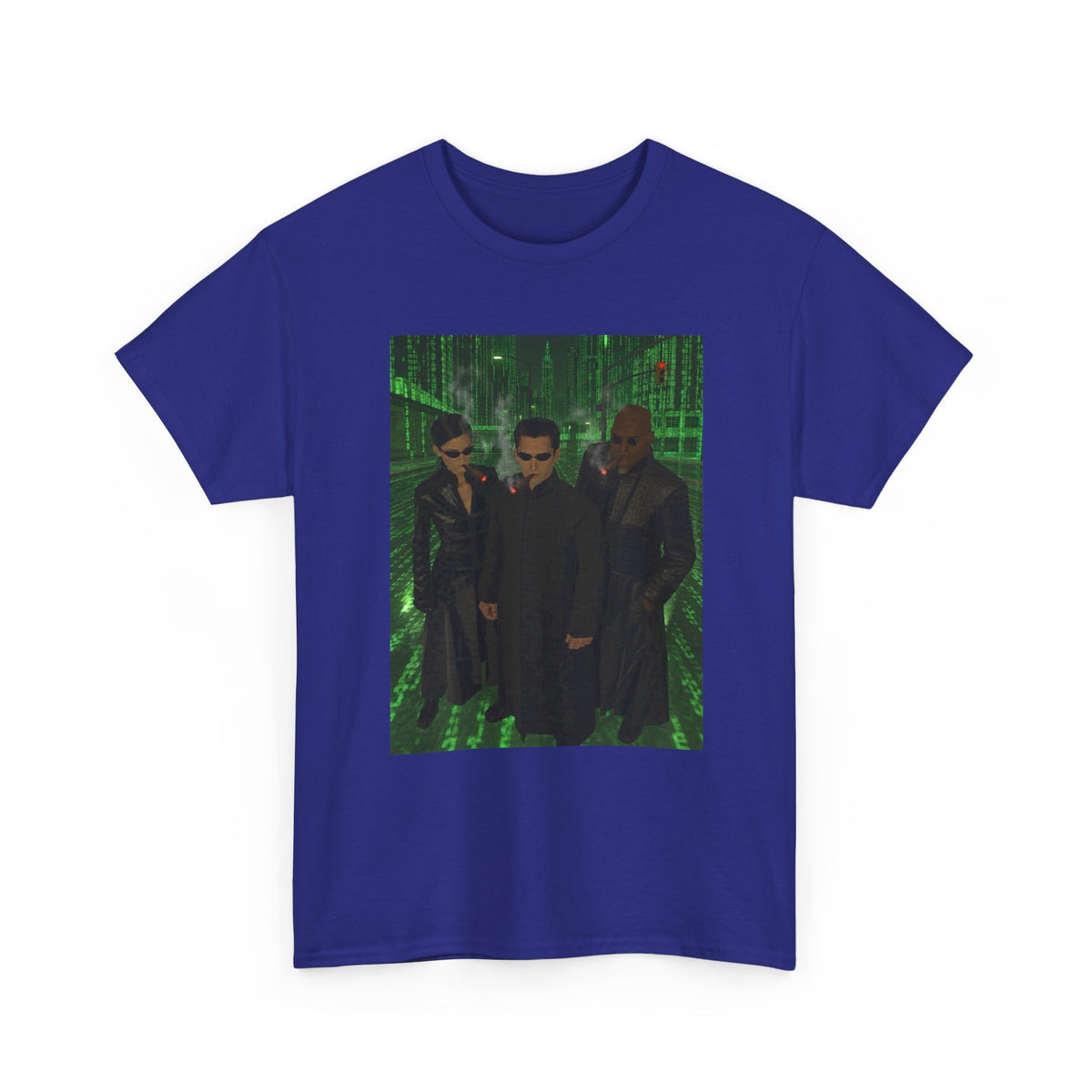 Neo, Trinity, Morpheus Smoking In The Matrix