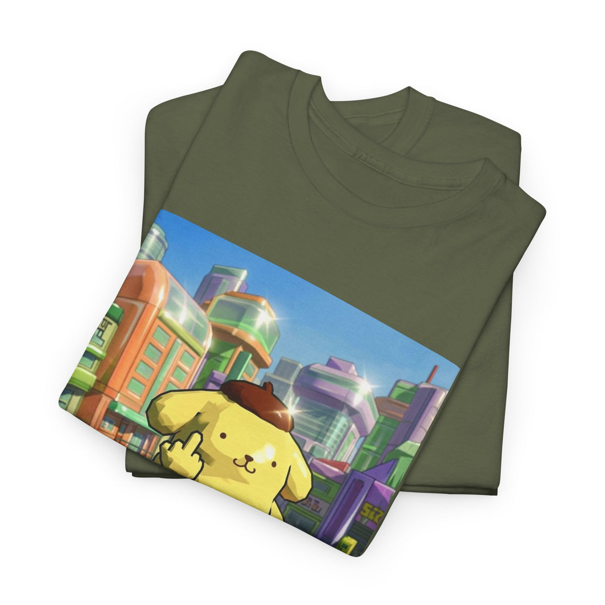 Pompompurin Flipping Bird Skate Park Tee