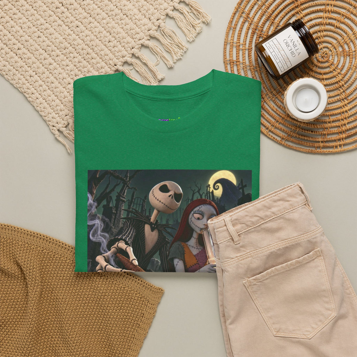 Midnight Green Dream Graphic Tee (Design 1)